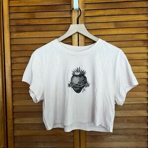 Aeropostale OG Vintage Fit Pink Cropped Tee